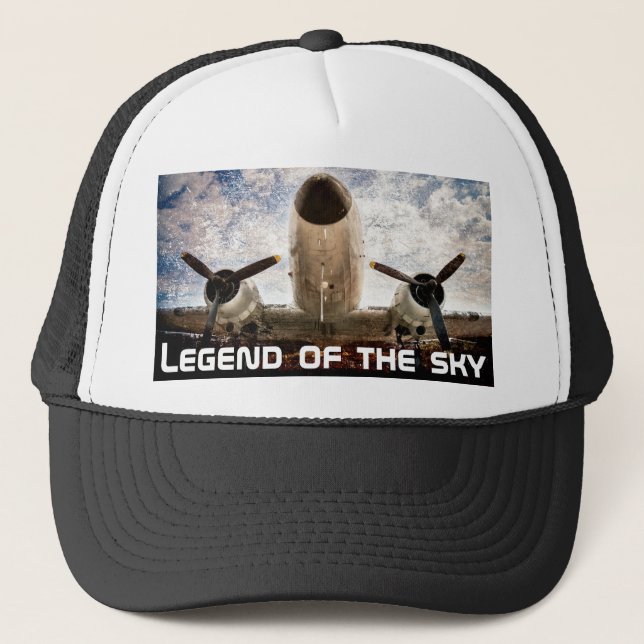 Legend of the sky customizable trucker hat (Front)