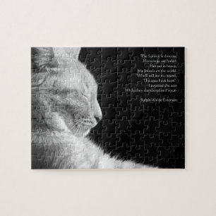 Legend of the Sphynx (black and white) Jigsaw Puzzle