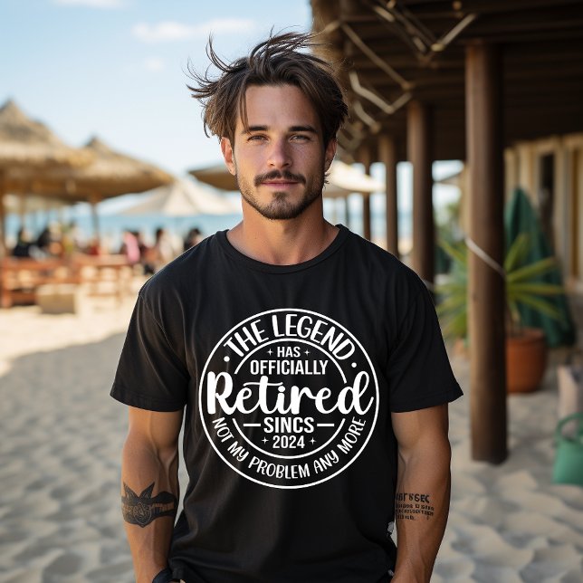 Legend Officially Retired" Men's Funny Retirement T-Shirt (Creator Uploaded)