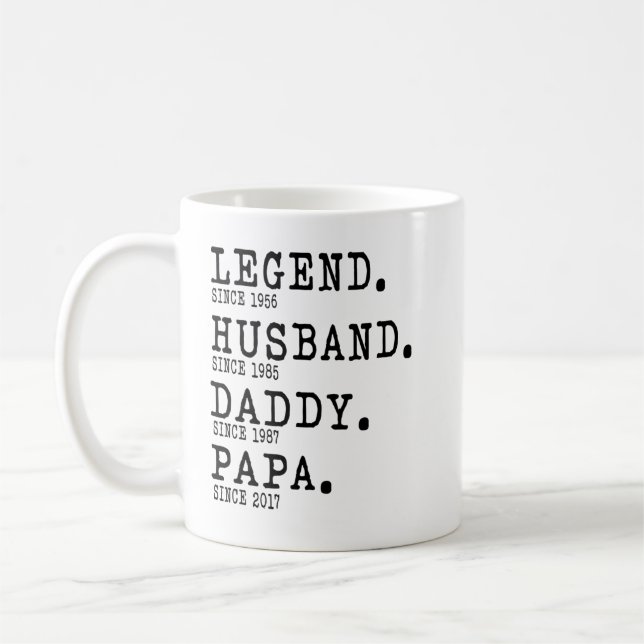 Legend papa shirt coffee mug (Left)