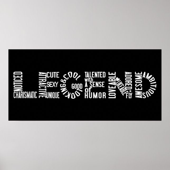 Legend poster - customise! (Front)