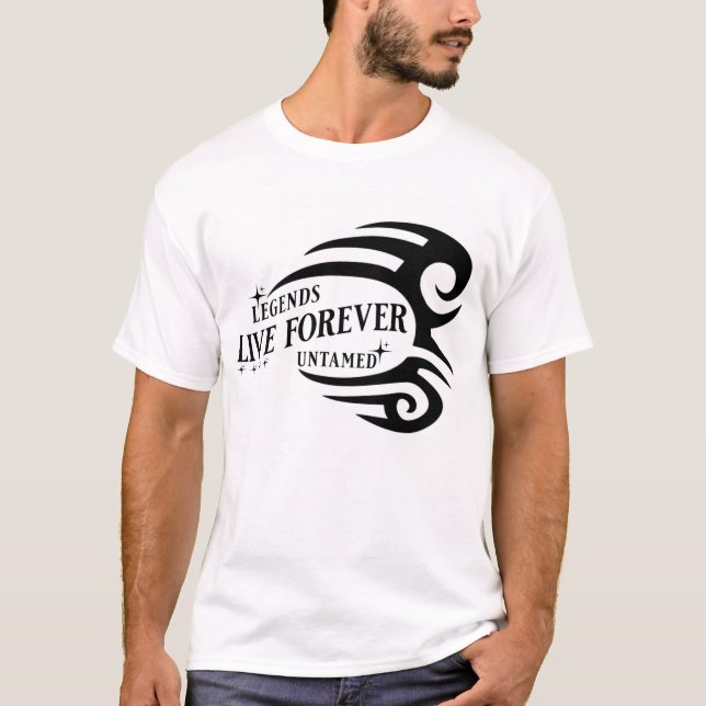 legend quote icon legacy fight design t-shirt  (Front)
