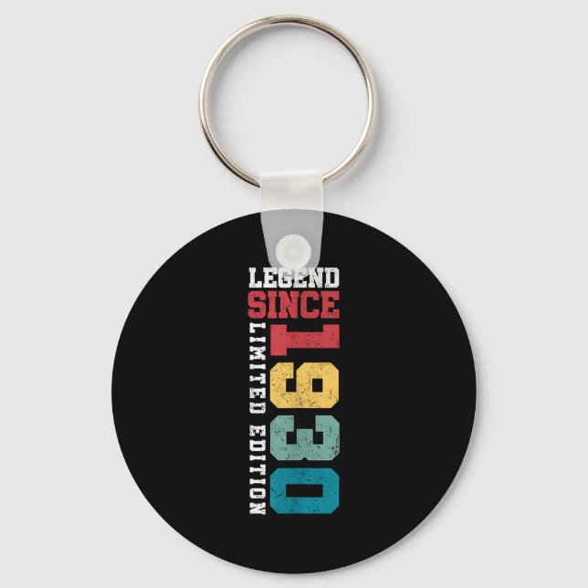Legend Since 1930 Limited Edition 95 Year Old 95th Key Ring (Front)