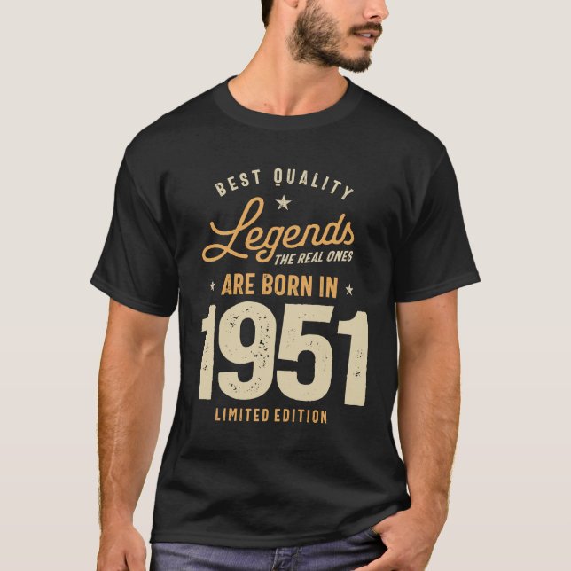 Legend Since 1951 72nd Birthday T-Shirt (Front)