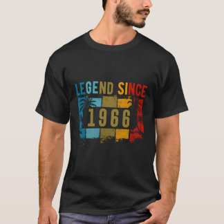 Legend Since 1966 Birthday Design T-Shirt