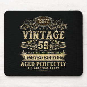 Legend Since 1967 Vintage 59th Birthday For Him  Mouse Mat