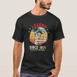 Legend Since 1971 50Th Birthday Retro 50 Yrs Old M T-Shirt