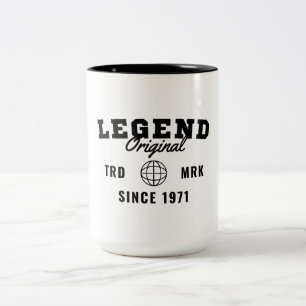 Legend Since 1971 Two-Tone Coffee Mug