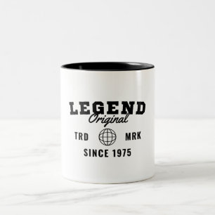 Legend Since 1975 Two-Tone Coffee Mug