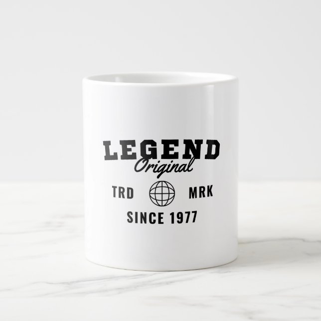 Legend Since 1977 Large Coffee Mug (Front)