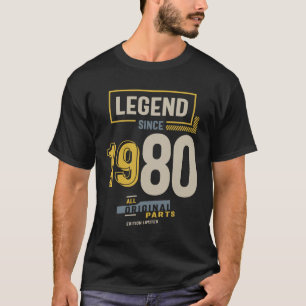 Legend Since 1980 43rd birthday T-Shirt