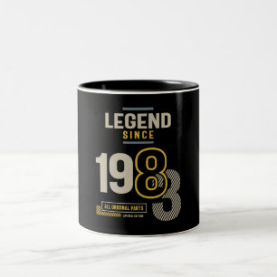 Legend Since 1983 40 birthday  Two-Tone Coffee Mug