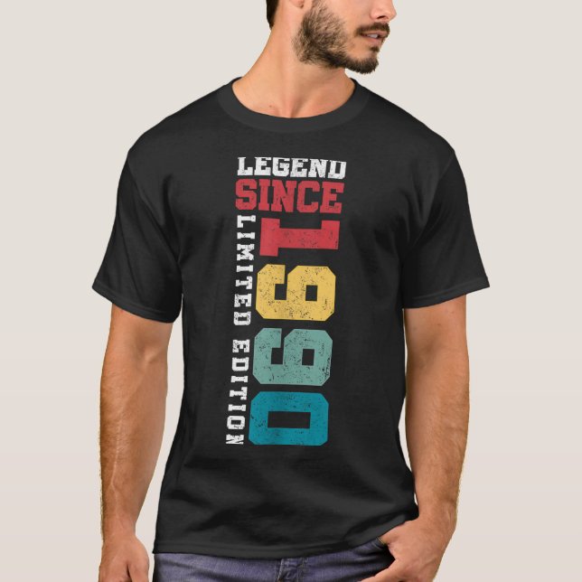 Legend Since 1990 Limited Edition 35 Year Old 35th T-Shirt (Front)