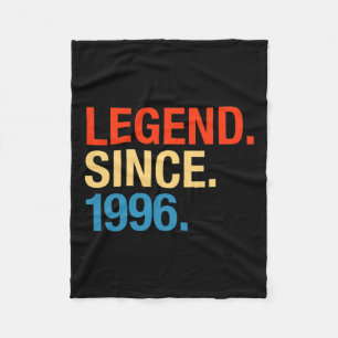 Legend Since 1996 Years Old Gifts 26th Birthday Fleece Blanket