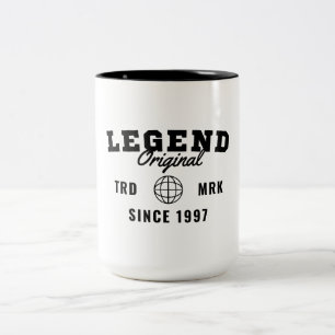 Legend Since 1997 Two-Tone Coffee Mug