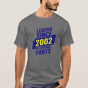 Legend Since 2002 20Th Birthday Gifts Men All Orig T-Shirt