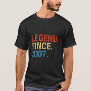 Legend Since 2007 Years Old Gifts 14Th Birthday T-Shirt