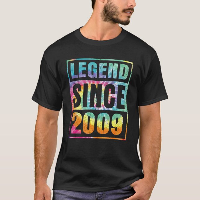 Legend Since 2009 13 Years Old 13th Birthday Tie D T-Shirt (Front)