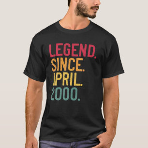 Legend Since April 2000 20th Birthday Gift 20 Year T-Shirt