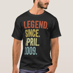 Legend Since April 2009 14th Birthday 14 Years Ol T-Shirt