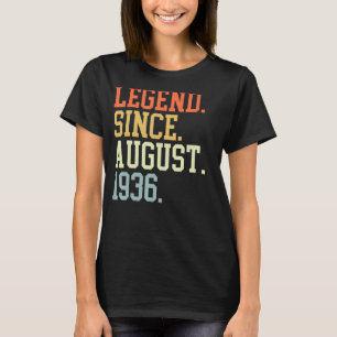 Legend Since August 1936 For Men Women August 1936 T-Shirt