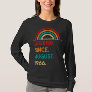 Legend Since August 1966 56th Birthday Born In 19 T-Shirt