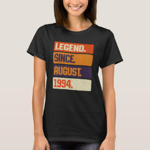 Legend Since August 1994 Retro 29 Years Old 29th B T-Shirt