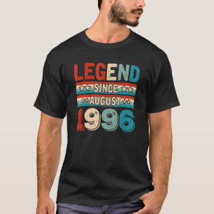 Legend Since August 1996 Retro 26 Years Old 26th B T-Shirt
