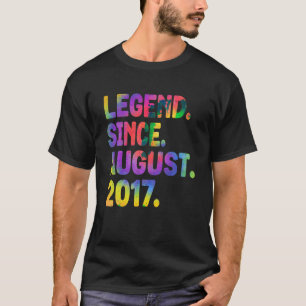 Legend Since August 2017 6 Years Old Tie Dye 6th B T-Shirt