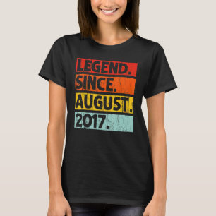 Legend Since August 2017 Vintage 5 Years Old 5th B T-Shirt
