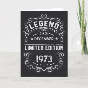 Legend Since Birthday Gift Thank You Card