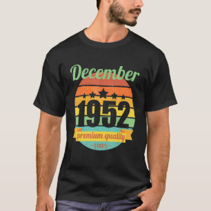 Legend Since December 1952 70 Years 70s 70 Birthda T-Shirt