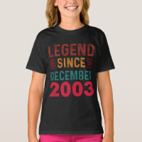 Legend Since December 2003 Vintage Birthday