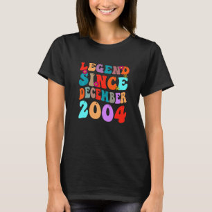 Legend Since December 2004 Vintage Birthday Retro T-Shirt