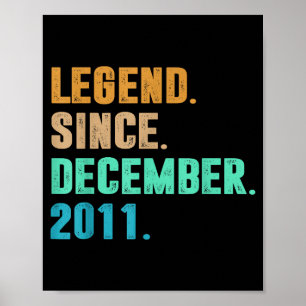 Legend Since December 2011 Birth Of Birthday 2011 Poster