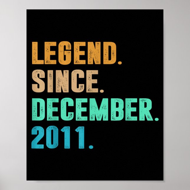 Legend Since December 2011 Birth Of Birthday 2011  Poster (Front)