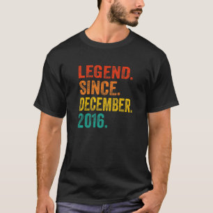 Legend Since December 2016 Retro 6 Years Old 6th B T-Shirt