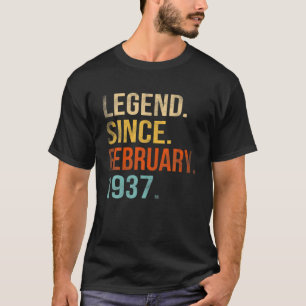 Legend Since February 1937 85Th Birthday 85 Year O T-Shirt