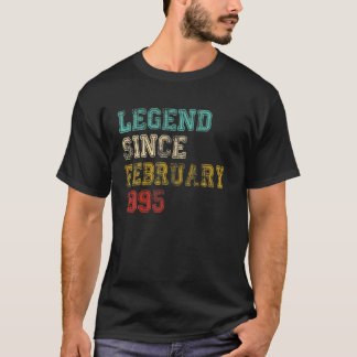 Legend Since February 1995 27Th Birthday Gifts 27 T-Shirt