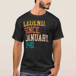 Legend Since January 1940 For Men Women January 19 T-Shirt