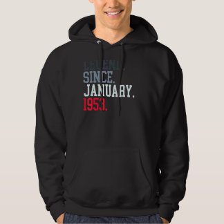 Legend Since January 1953 For Men Women January 19 Hoodie