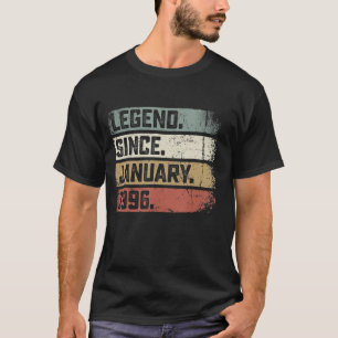 Legend Since January 1996 27 Years Old 27th Birth T-Shirt