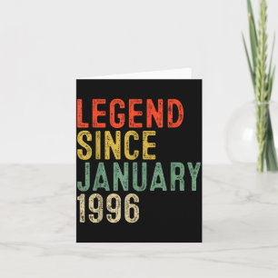 Legend Since January 1996 30th Birthday 30 Year Ol Card
