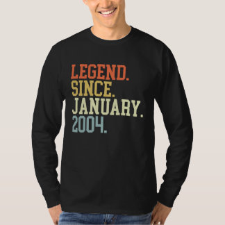 Legend Since January 2004 For Men Women January 20 T-Shirt