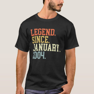 Legend Since January 2004 For Men Women January 20 T-Shirt