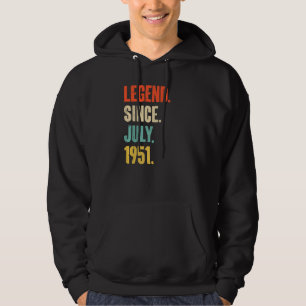Legend Since July 1951 71 Year Old Gift 71st Birt Hoodie