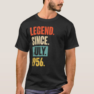 Legend Since July 1956 66 Year Old 66th Birthday T-Shirt
