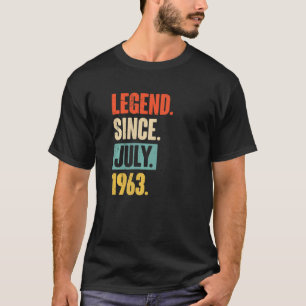 Legend Since July 1963  59 Year Old 59th Birthday T-Shirt