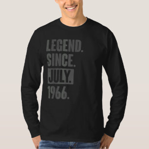 Legend Since July 1966 56 Year Old 56th Birthday T-Shirt