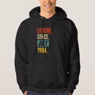 Legend Since July 1984 38 Year Old 38th Birthday Hoodie